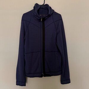 NAU Wool Long Sleeved Zip Front Hoodie Jacket Mens Medium